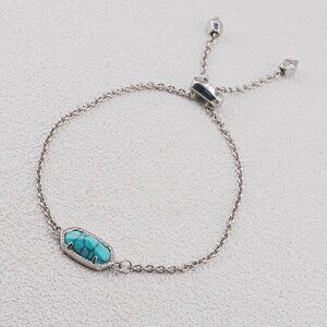 Kendra Scott Oval Blue Cracked Turquoise Bracelet
